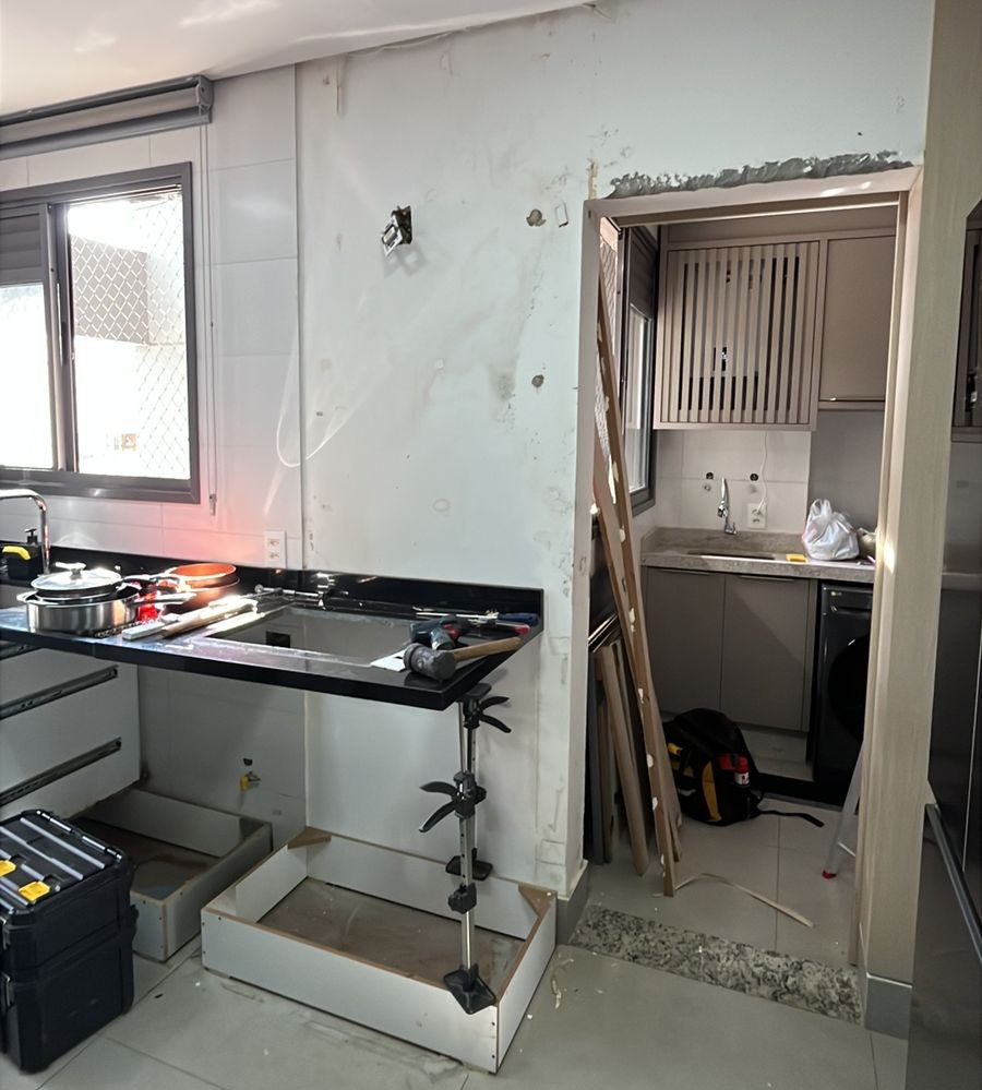 Antes da manutenção de móveis - Marcenaria Móvel Maringá